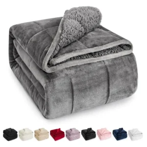 Sherpa Fleece Weighted Blanket 15 lb